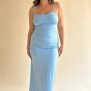 Vetements Londre | La Seule Robe Longue - Ocean Eyes Blue