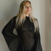 Vetements Londre | La Robe En Maille Aeree - Noir Mat