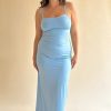 Vetements Londre | La Seule Robe Longue - Ocean Eyes Blue